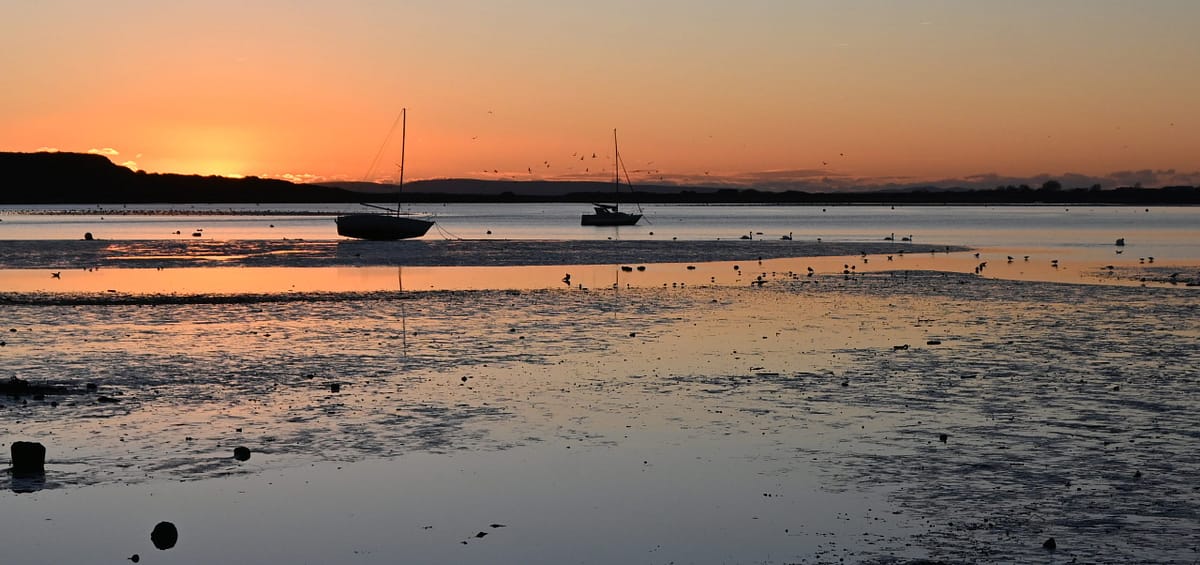 Mudeford Harbour at sunset
