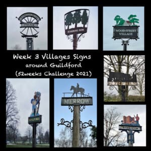A collection of Village signs by Gachou Pletts