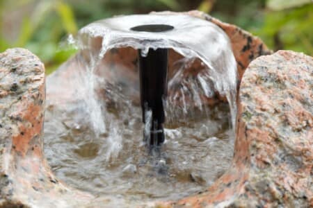 My Garden at Sutton Green - Wind beneath my Water Feature by Bob Peel